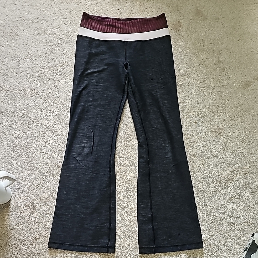 Lululemon Heather Black Flare Leggings